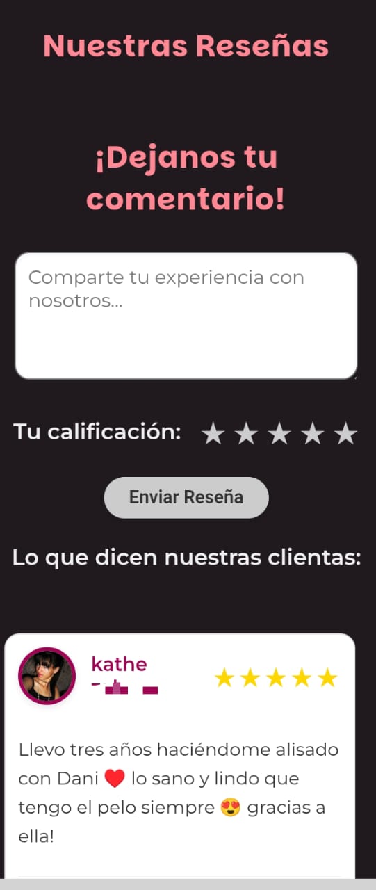 Historial y reseñas